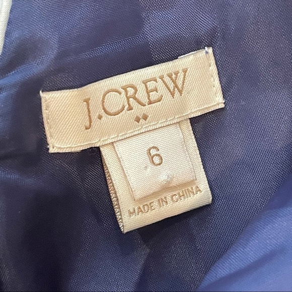 J Crew Dress Sateen Floral Fit & Flare Midi Dress C3327 Sz 6 - Picture 11 of 15